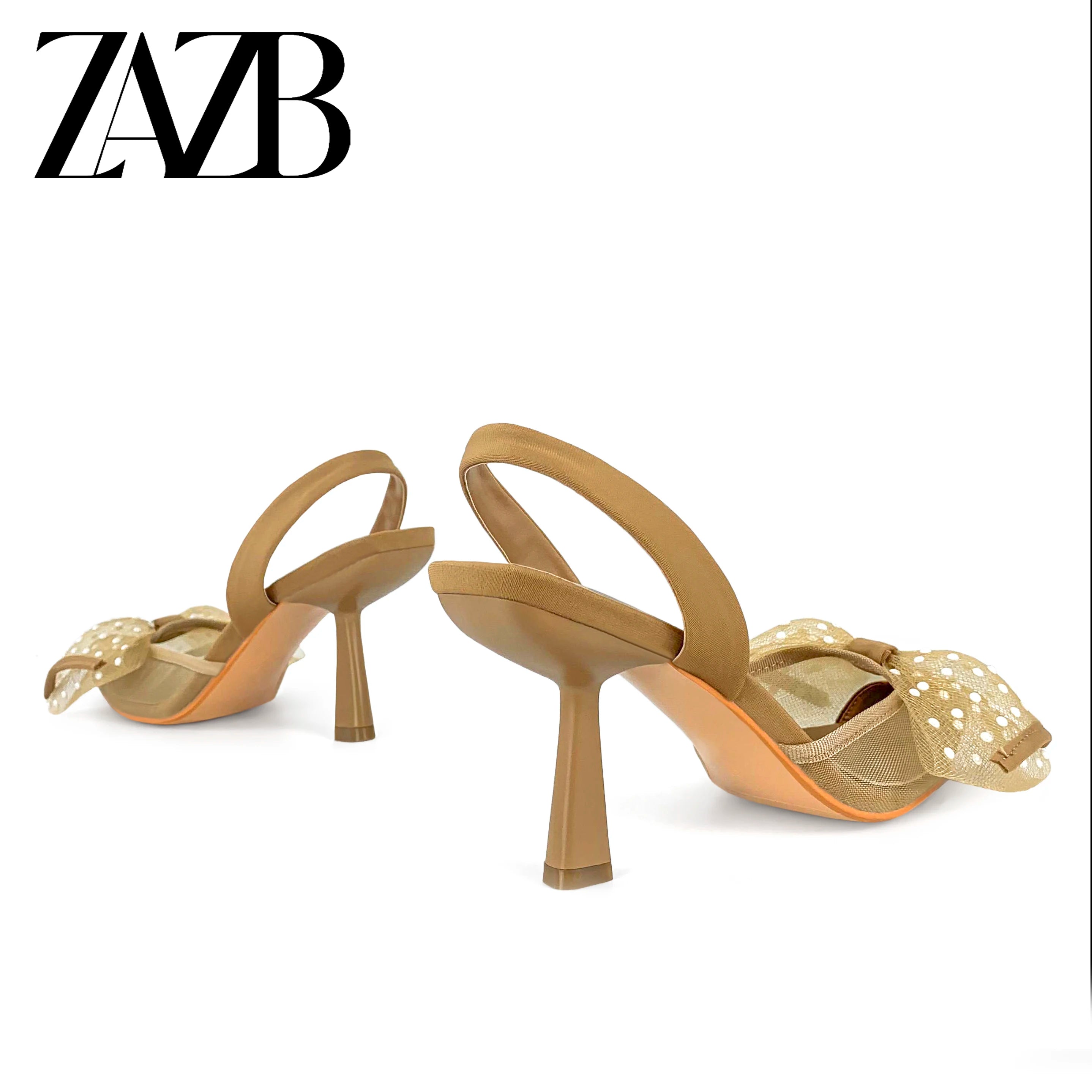 Elegant Pointed-Toe High Heels with Bow Detail