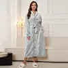 Soft Flannel Fleece Women's Bathrobe