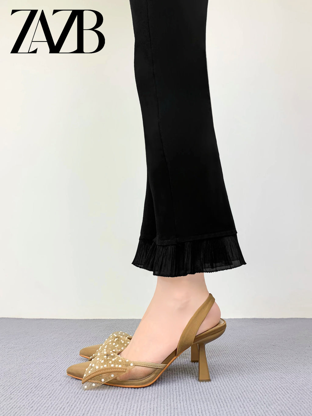 Elegant Pointed-Toe High Heels with Bow Detail