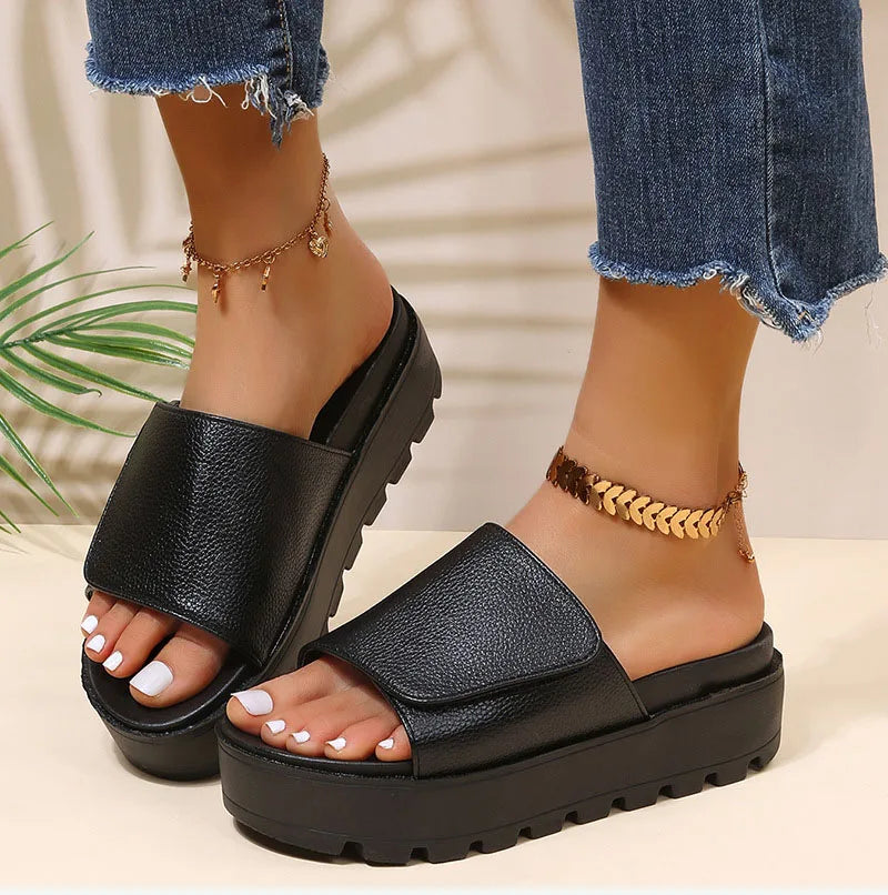Comfy Platform Summer Sandals with Thick Sole