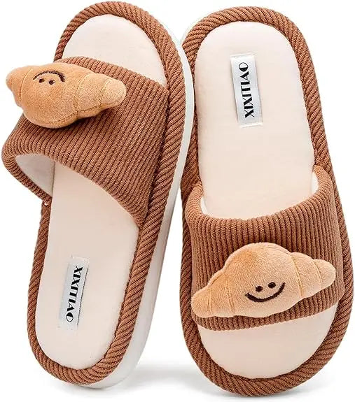 Cute Fluffy Korean-Style Indoor Slippers with Soft Sole