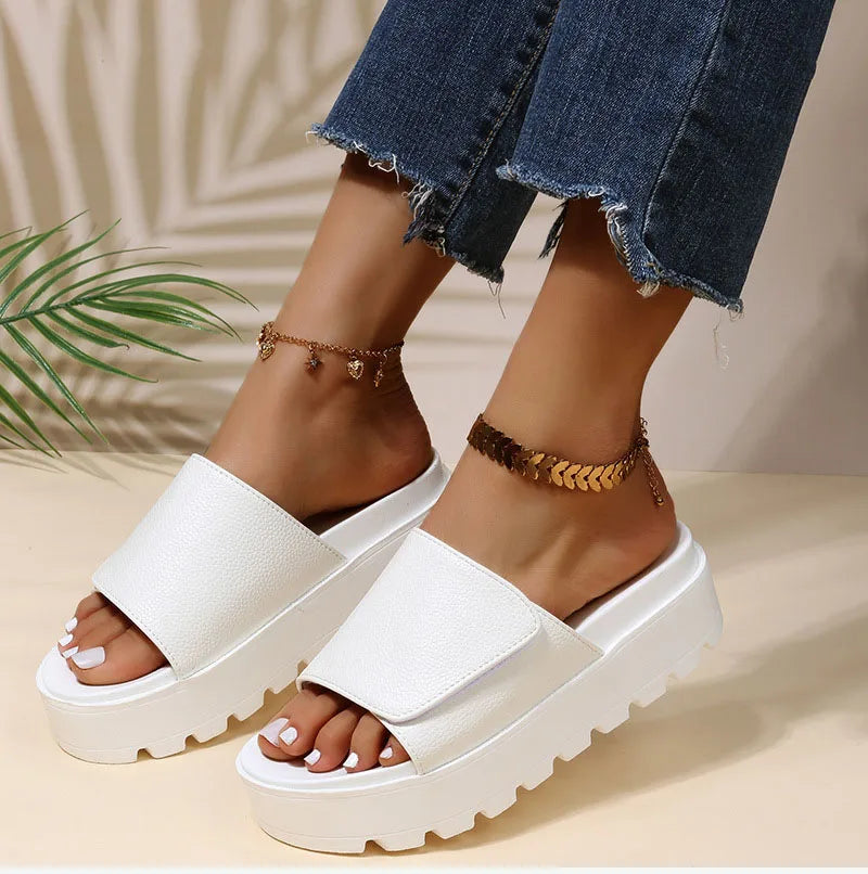 Comfy Platform Summer Sandals with Thick Sole