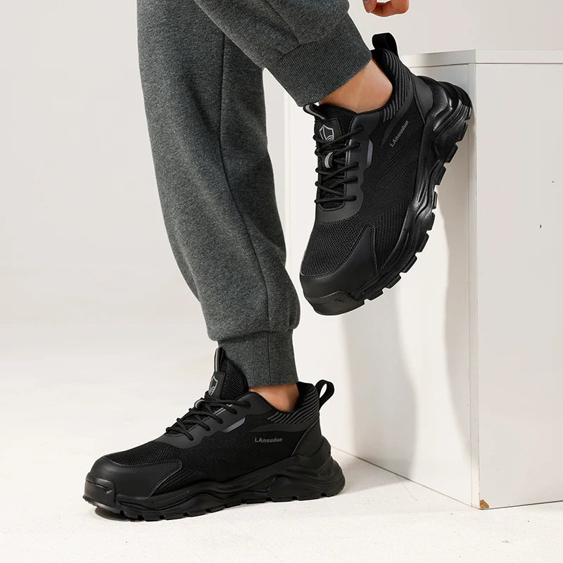 Durable Steel Toe Safety Work Boots for Men