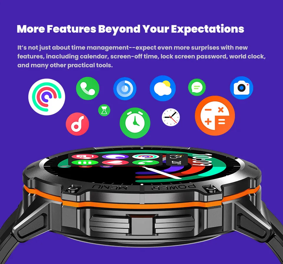VALDUS Smart Watch with Bluetooth, Heart Rate Monitor & Sleep Tracking