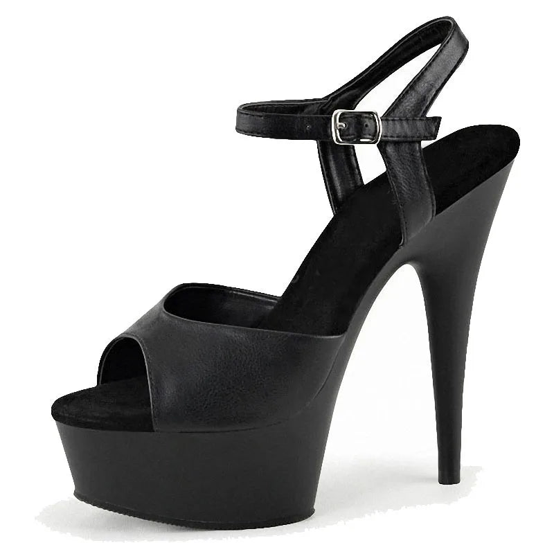 High-Heel T-Strap Platform Summer Sandals