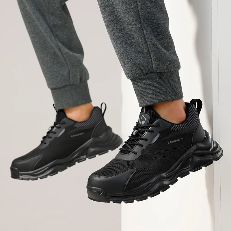 Durable Steel Toe Safety Work Boots for Men