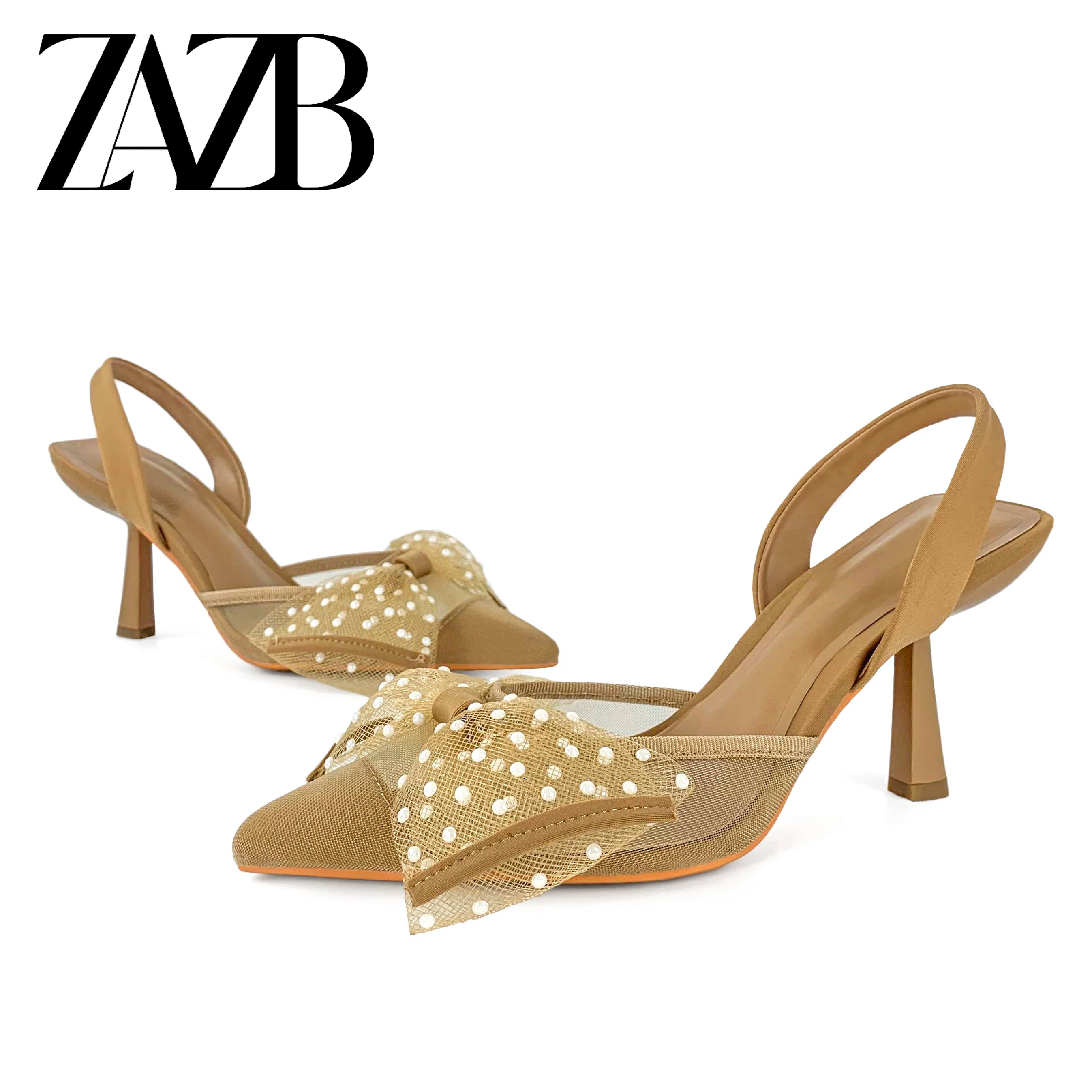 Elegant Pointed-Toe High Heels with Bow Detail