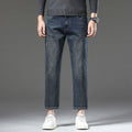 Eight-point Pants Autumn Stretch Jeans Men's Slim-fit Stretch Washed Spring Loose Short Men's Pants