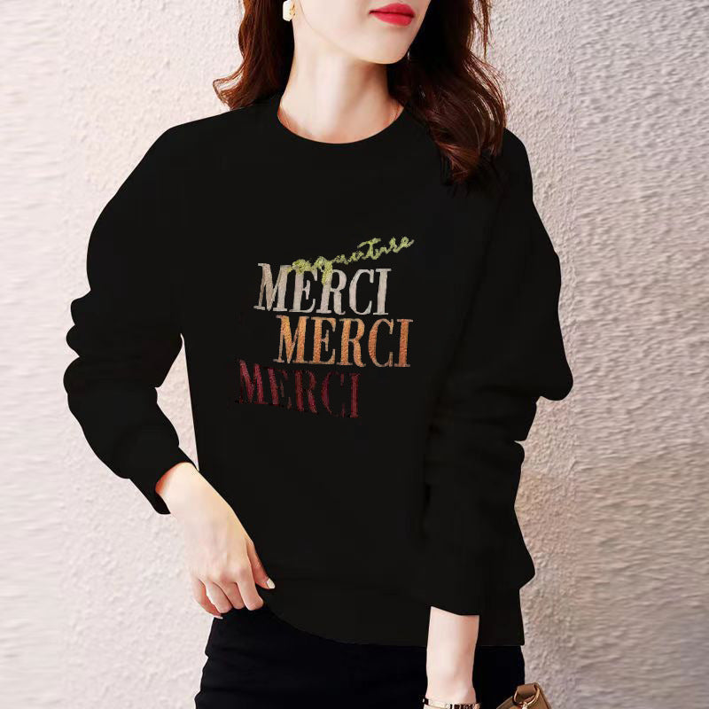 Casual Graphic Printed Round-Neck Pullover