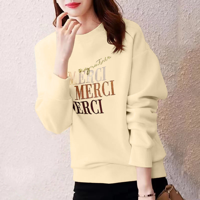 Casual Graphic Printed Round-Neck Pullover