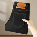 High-end Primary Color Jeans Men's Autumn and Winter All-match Casual Slim-fit Stretch 2024 New European Long Pants Spring and Autumn