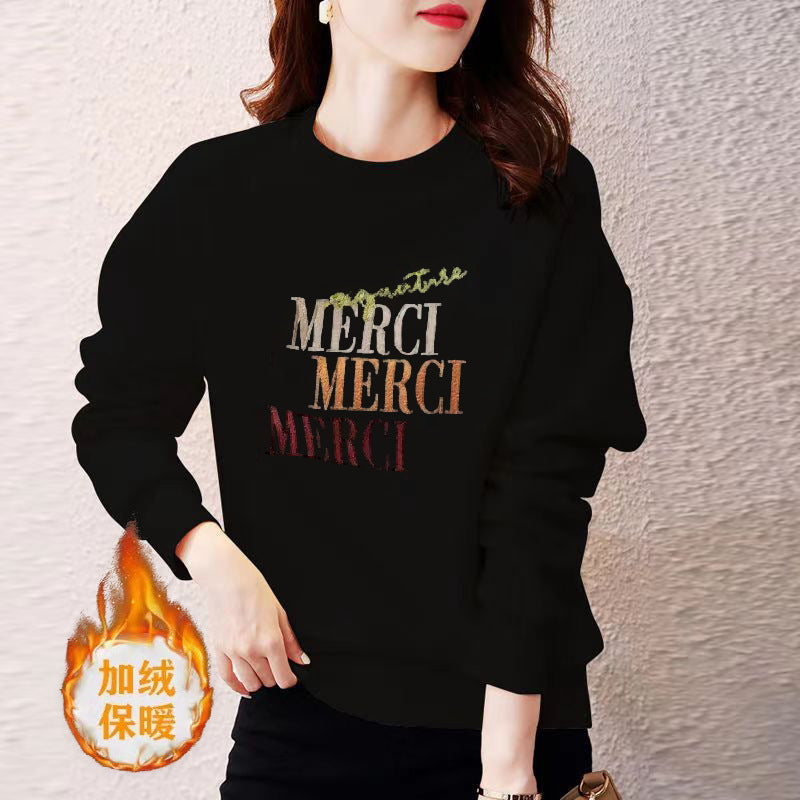 Casual Graphic Printed Round-Neck Pullover