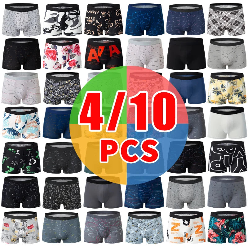 4-Pack Men's Solid Boxer Briefs