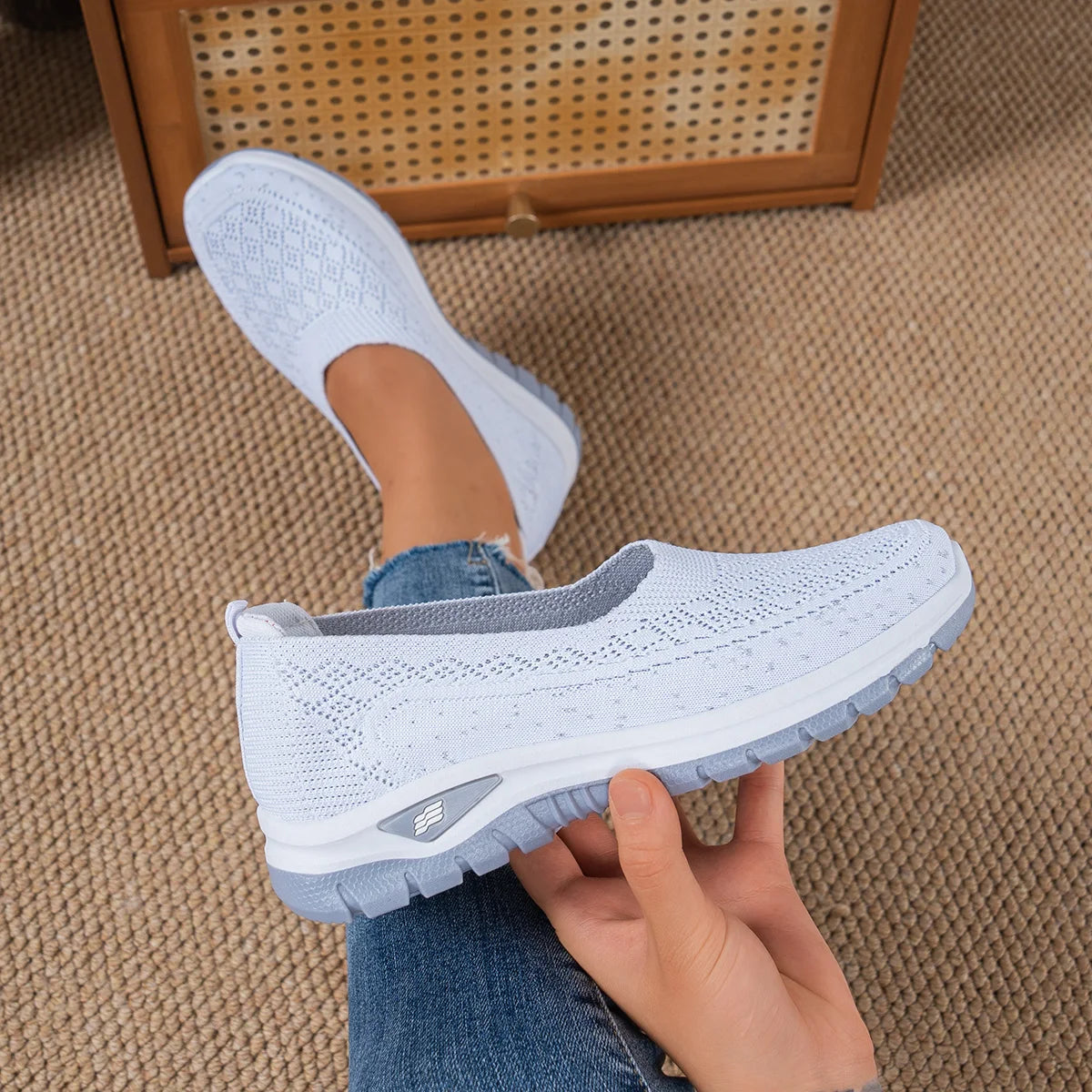 Comfortable Women's Casual Slip-On Walking Shoes