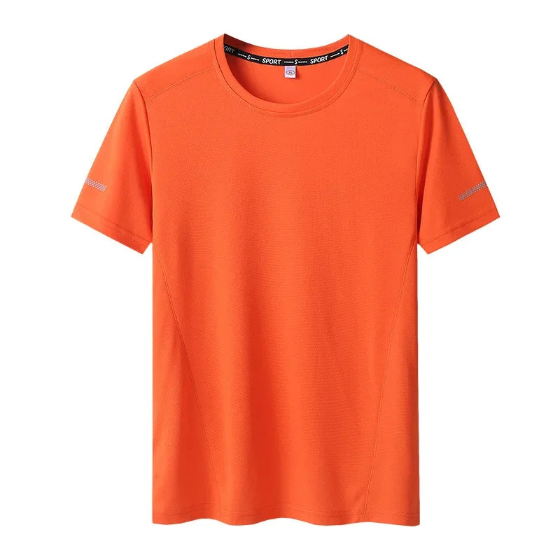 Men's Solid Color Plus Size T-Shirt (6XL-11XL)