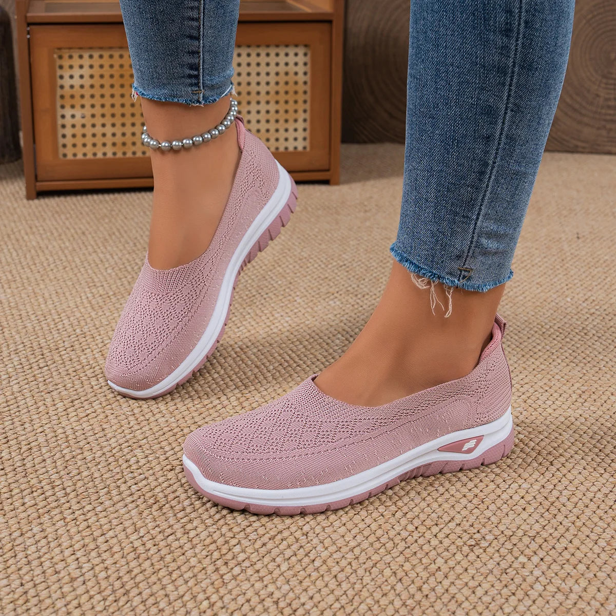Comfortable Women's Casual Slip-On Walking Shoes