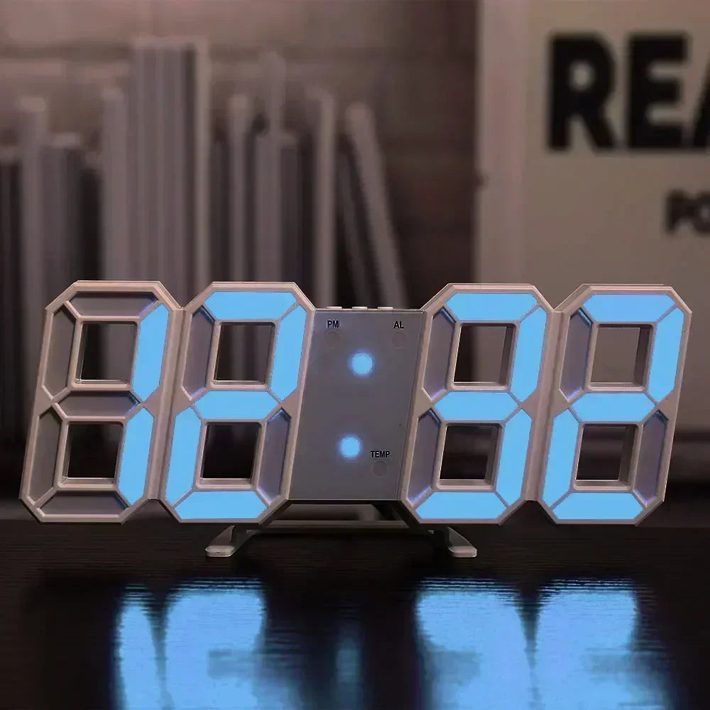 3D Digital LED Wall Clock