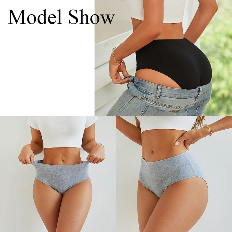 4-Pack Women's High-Waist Cotton Panties