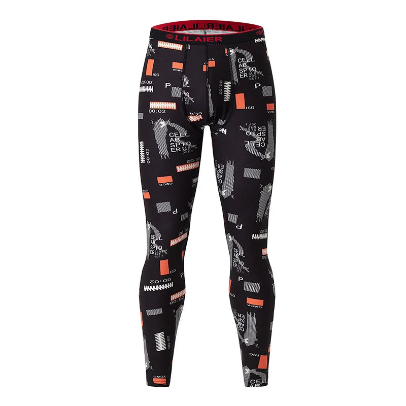 Men's Fashion Printed Leggings Set