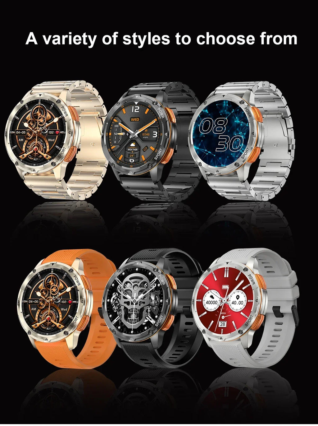 Advanced AMOLED Smart Watch with Fitness and Health Tracking