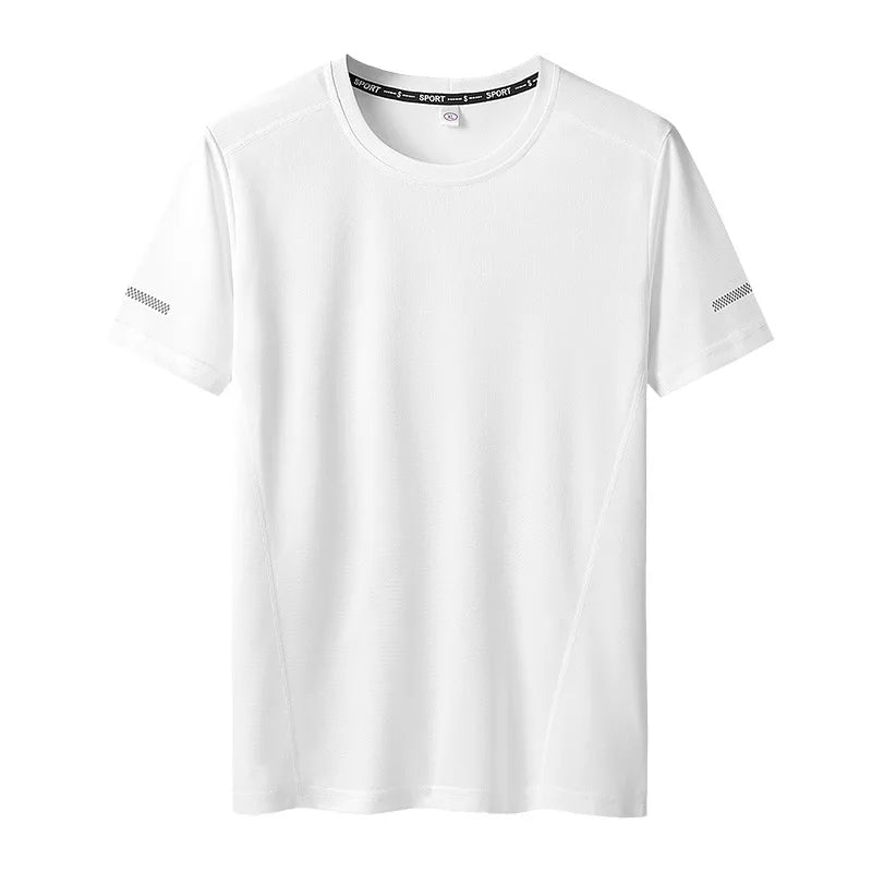 Men's Solid Color Plus Size T-Shirt (6XL-11XL)