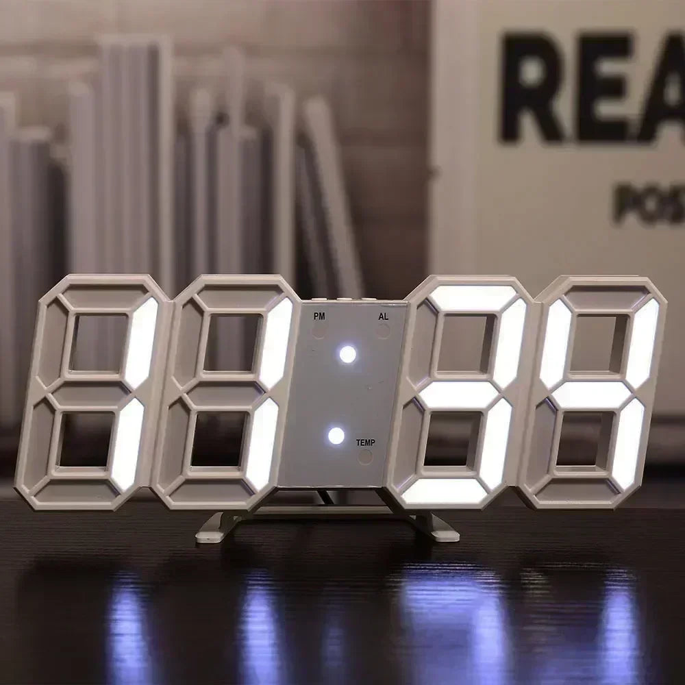 3D Digital LED Wall Clock