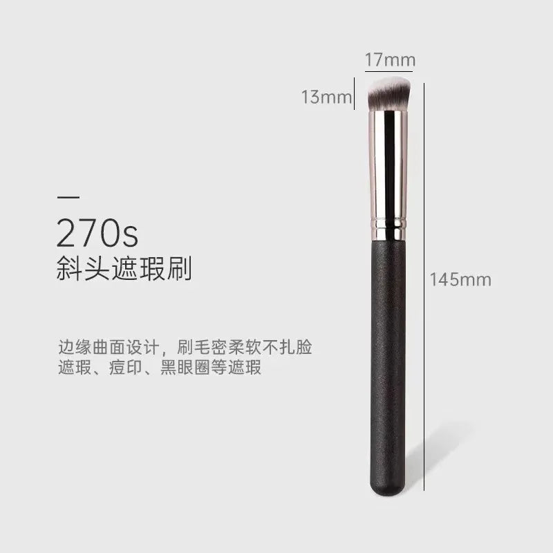 Professional Synthetic Hair Makeup Brush with Wood Handle