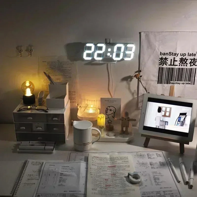 3D Digital LED Wall Clock