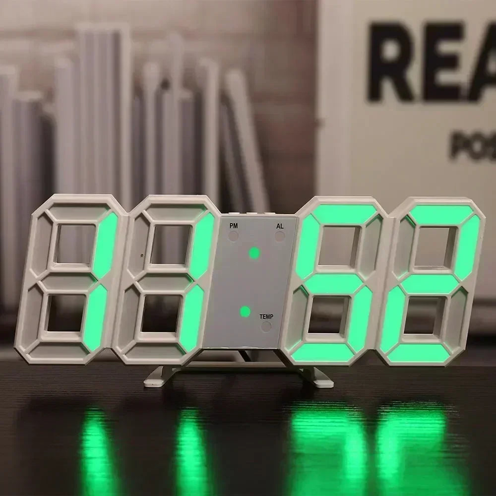 3D Digital LED Wall Clock