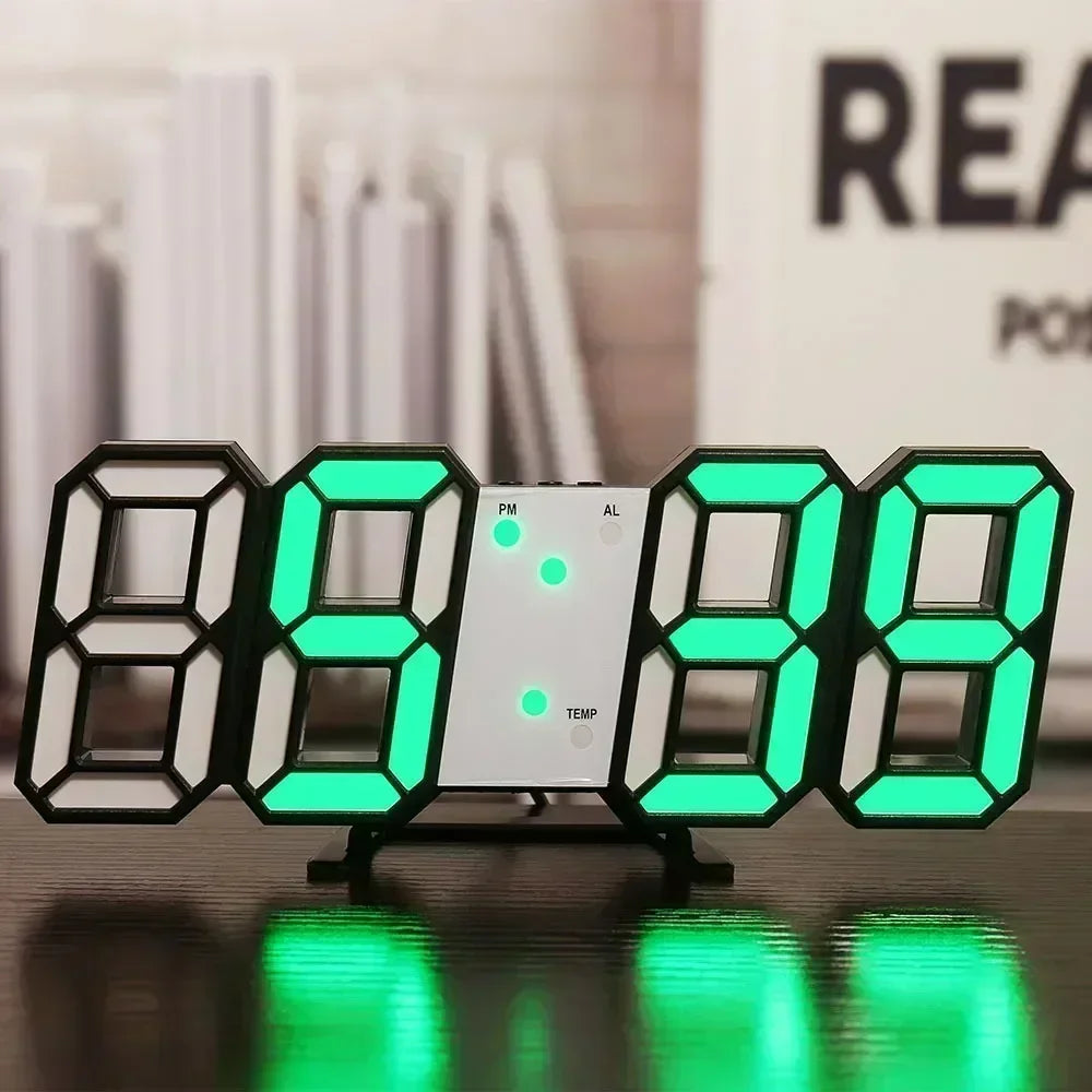 3D Digital LED Wall Clock