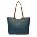 Classic Microfiber Synthetic Leather Large Capacity Tote Shoulder Bag