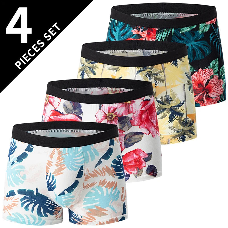 4-Pack Men's Solid Boxer Briefs