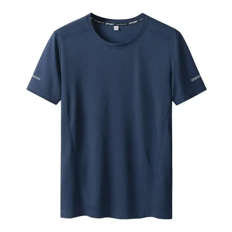Men's Solid Color Plus Size T-Shirt (6XL-11XL)