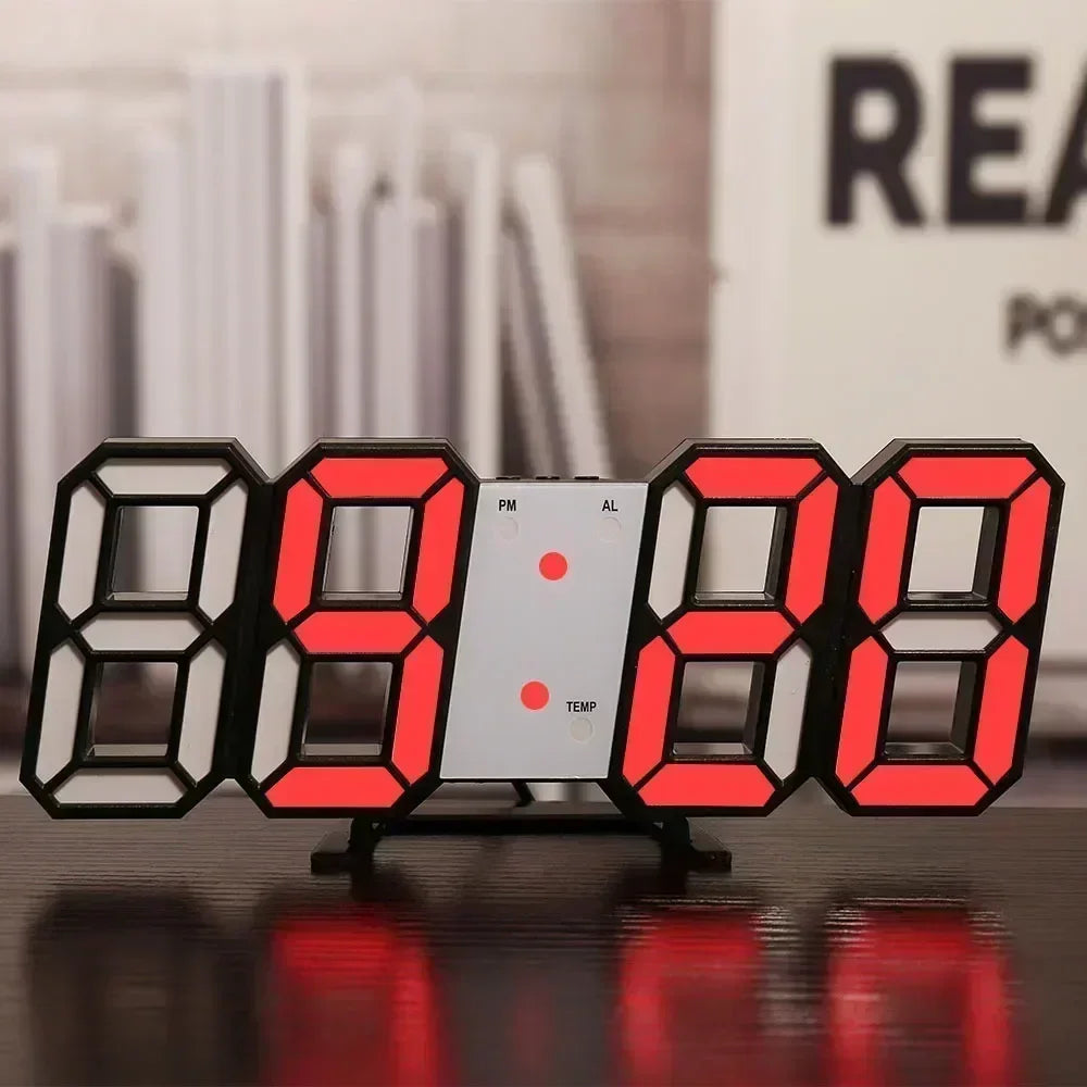 3D Digital LED Wall Clock