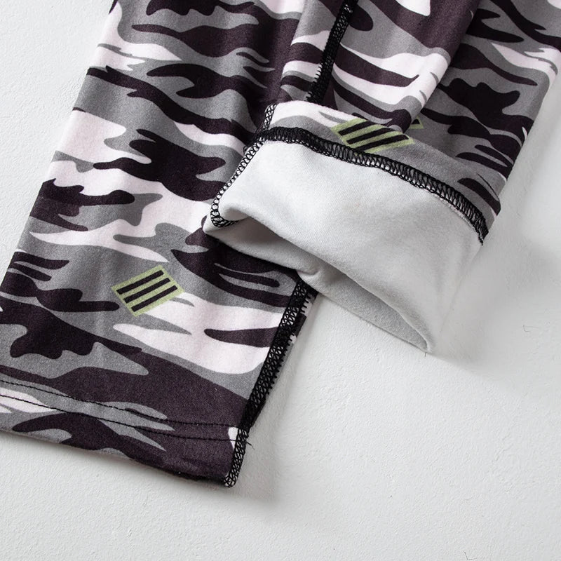 Men's Fashion Printed Leggings Set