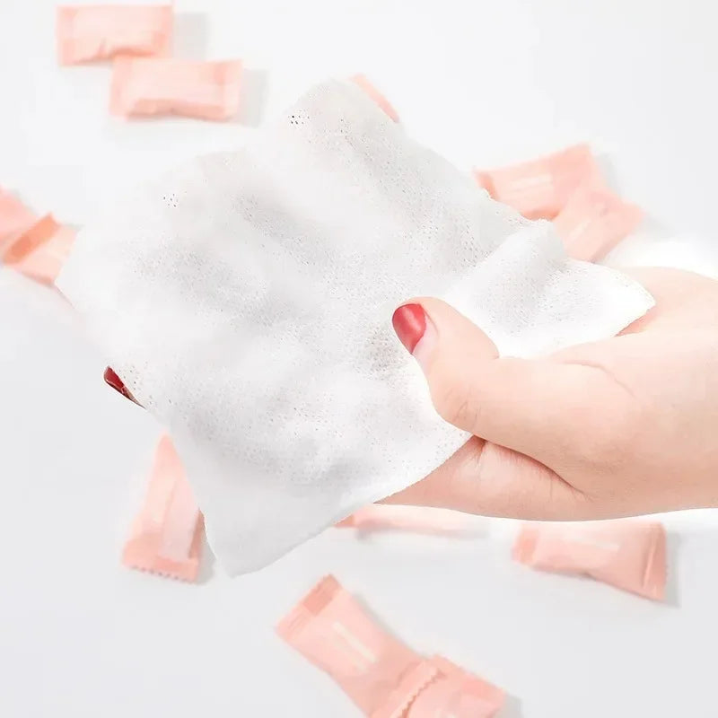 Portable 100% Cotton Disposable Compressed Cleansing Towels
