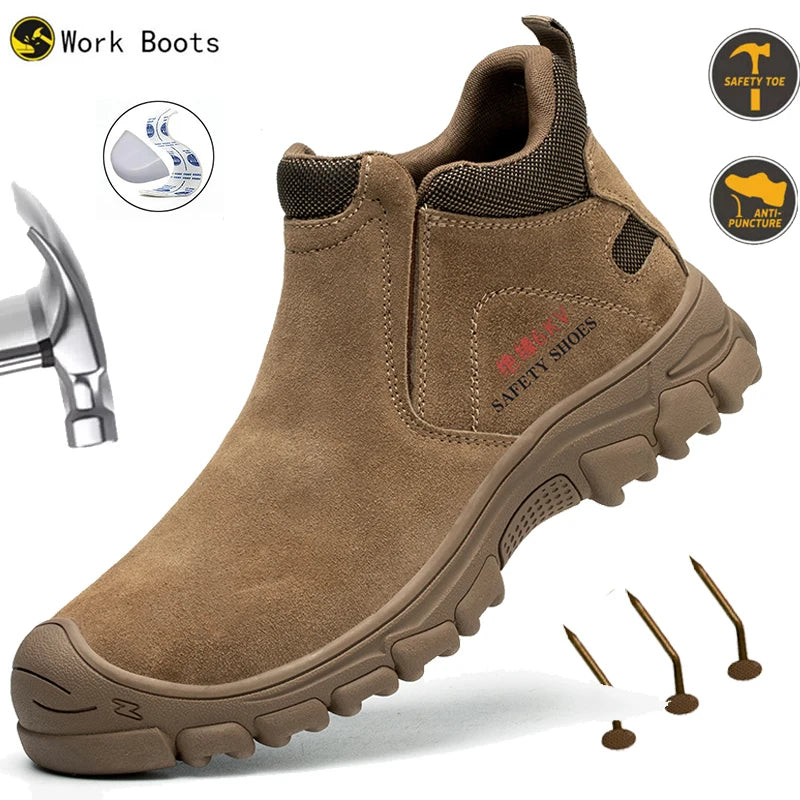 Durable Men's Work Safety Protective Boots
