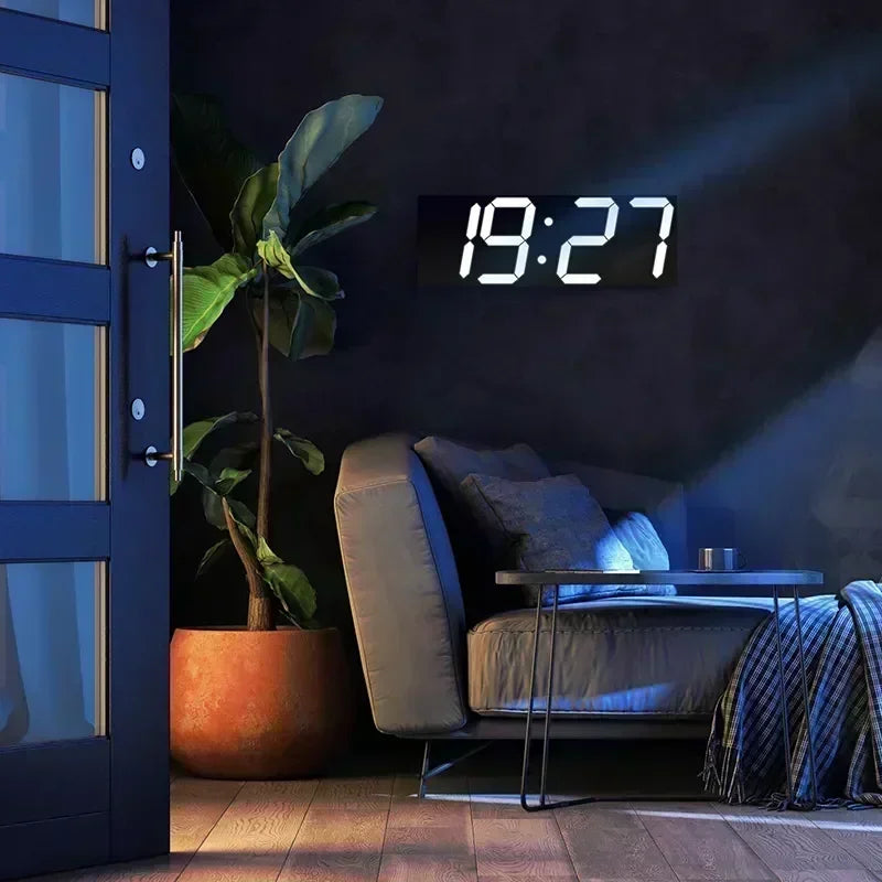 3D Digital LED Wall Clock