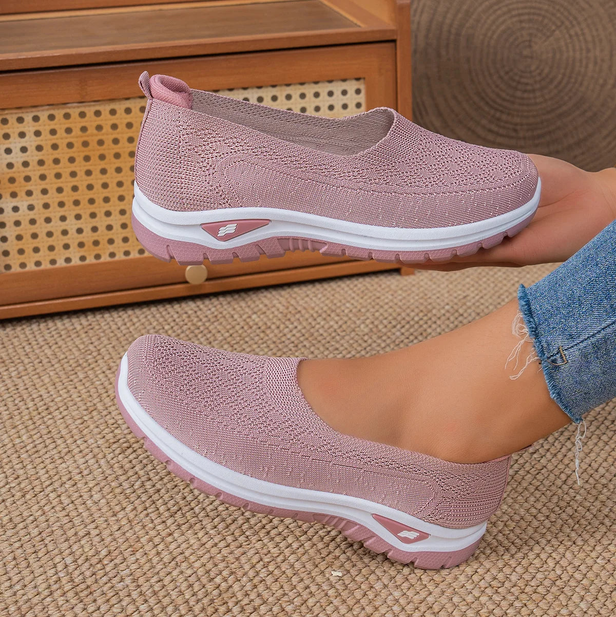 Comfortable Women's Casual Slip-On Walking Shoes
