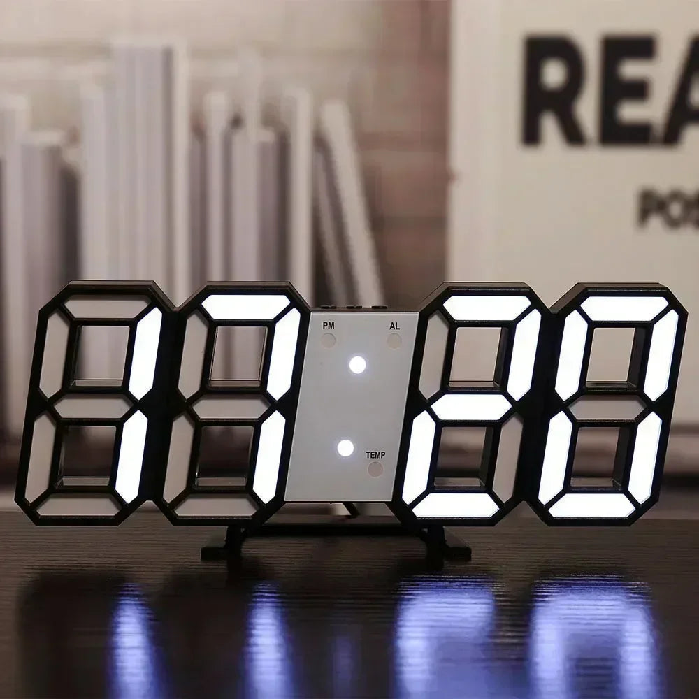 3D Digital LED Wall Clock