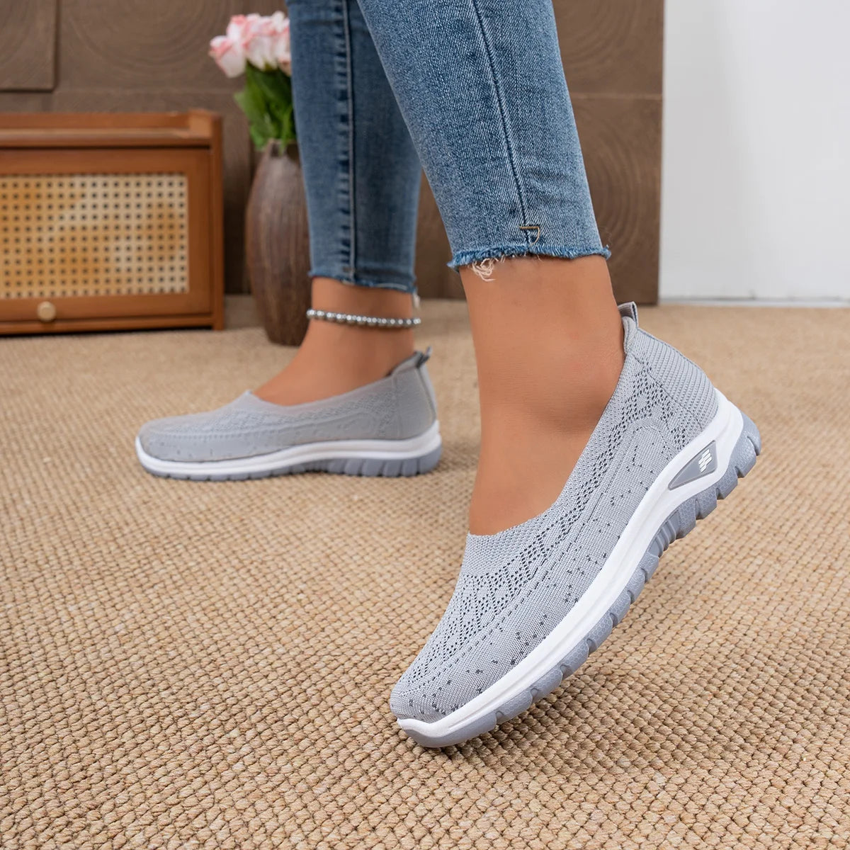 Comfortable Women's Casual Slip-On Walking Shoes