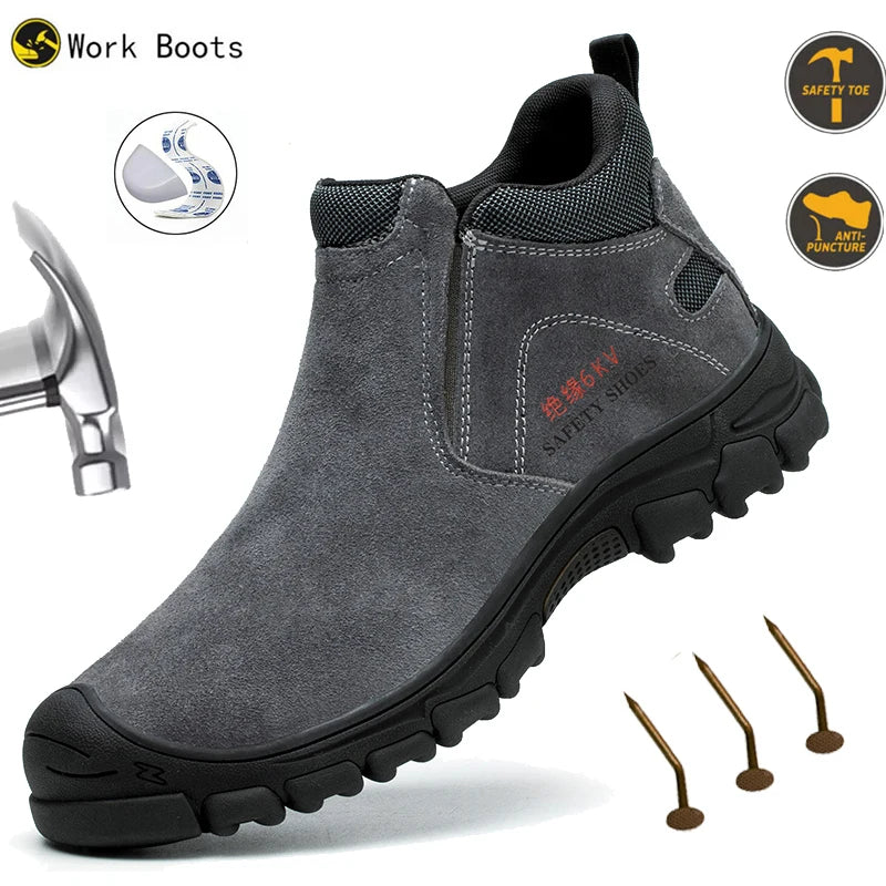 Durable Men's Work Safety Protective Boots