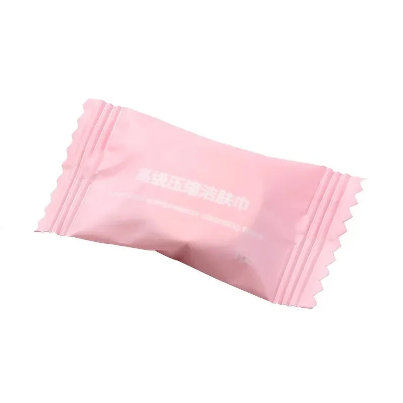 Portable 100% Cotton Disposable Compressed Cleansing Towels
