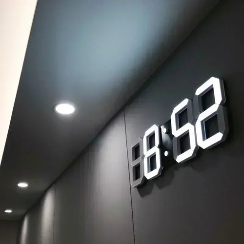 3D Digital LED Wall Clock