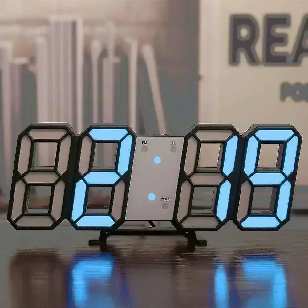 3D Digital LED Wall Clock