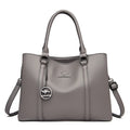 Elegant Soft Leather Women's Shoulder Bag with Kangaroo Logo