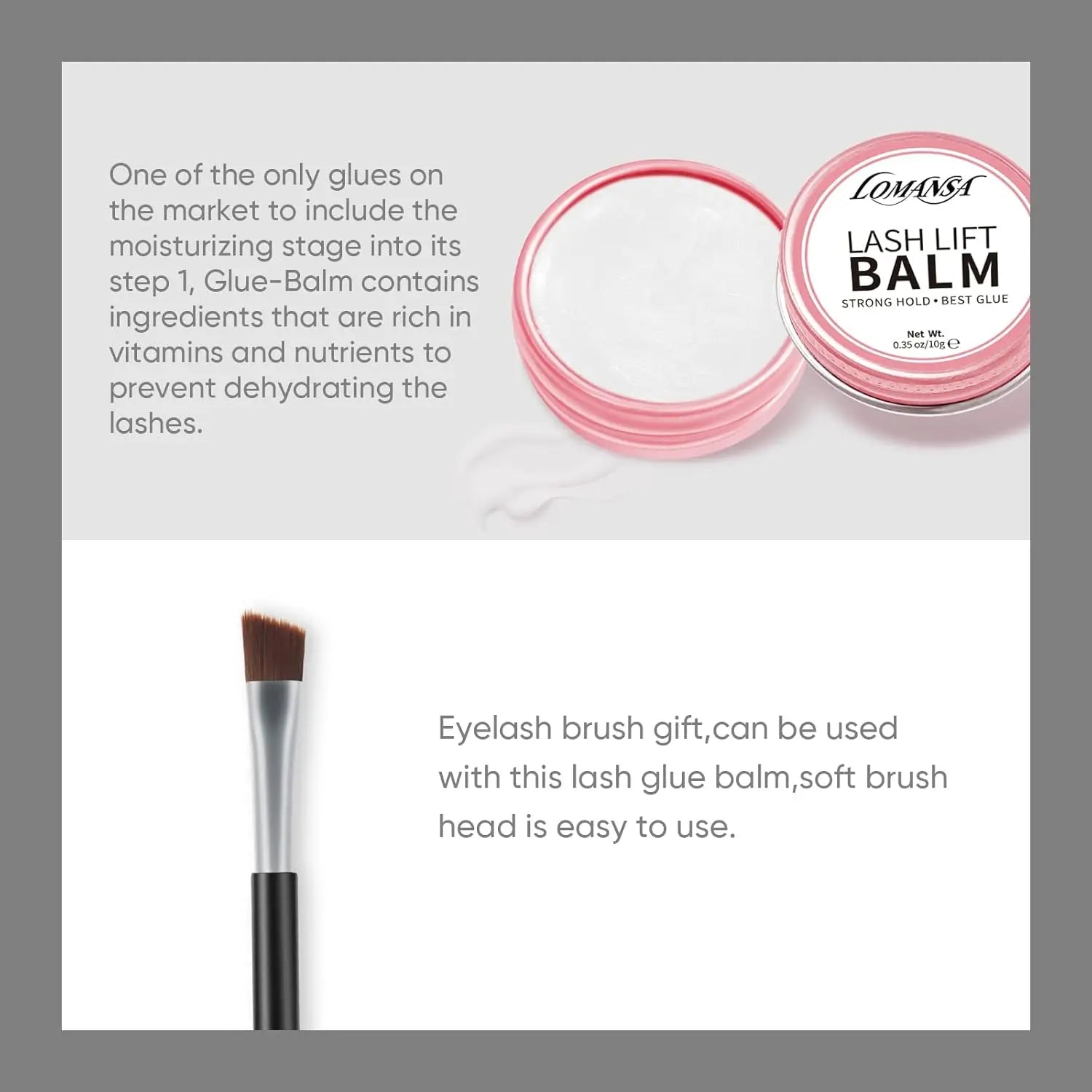 Lomansa Professional Lash Lift Balm - Strong Hold Eyelash Adhesive