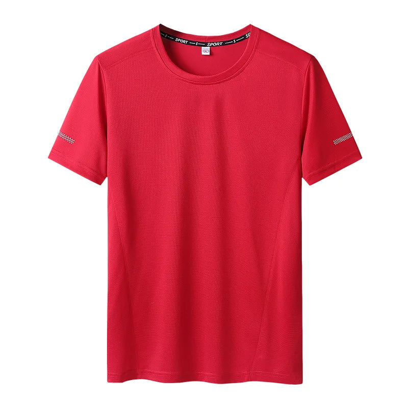 Men's Solid Color Plus Size T-Shirt (6XL-11XL)