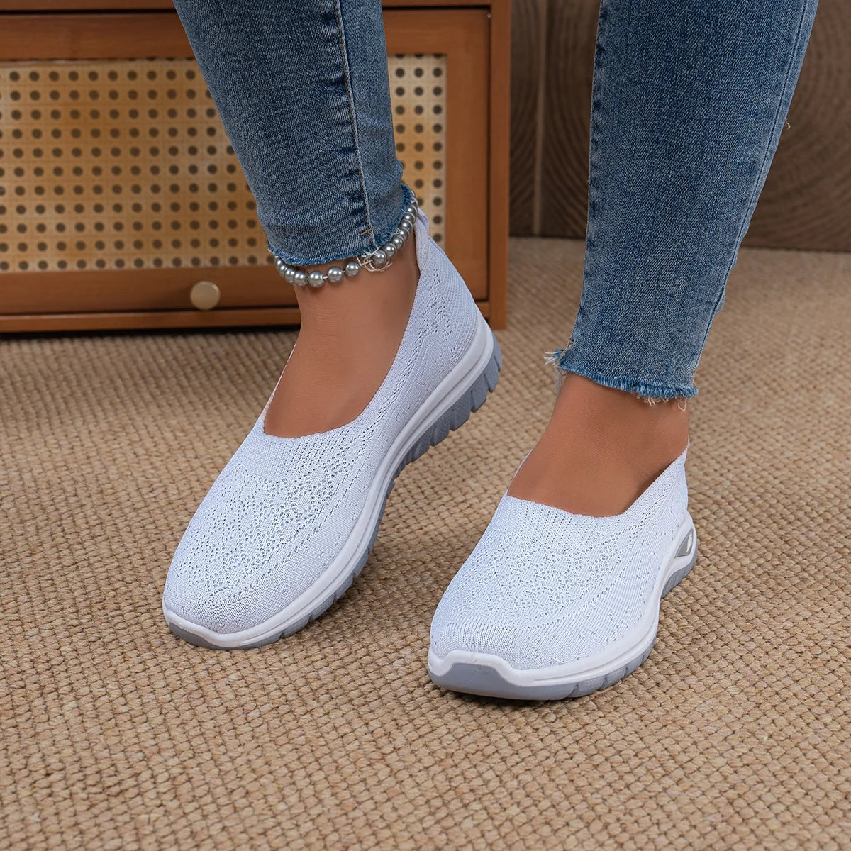 Comfortable Women's Casual Slip-On Walking Shoes