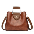 Elegant Soft Leather Shopper Shoulder Bag for Women